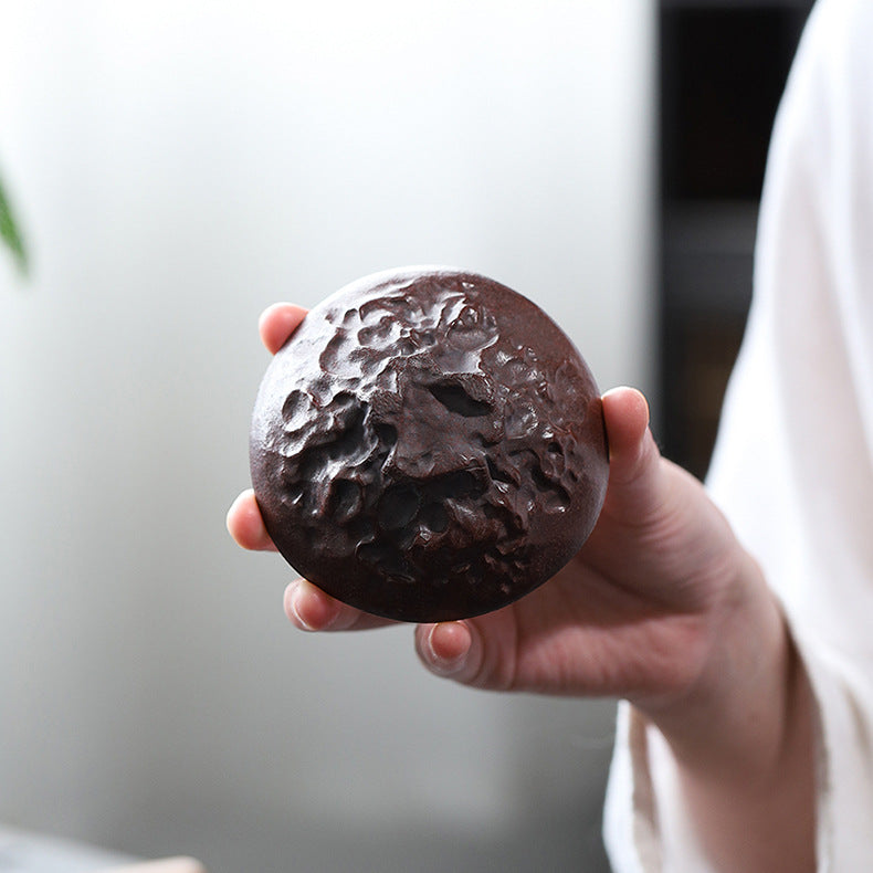 Handmade Purple Zisha Clay Dragon Cup - Kongfu Tea Cup - 60ml Capacity