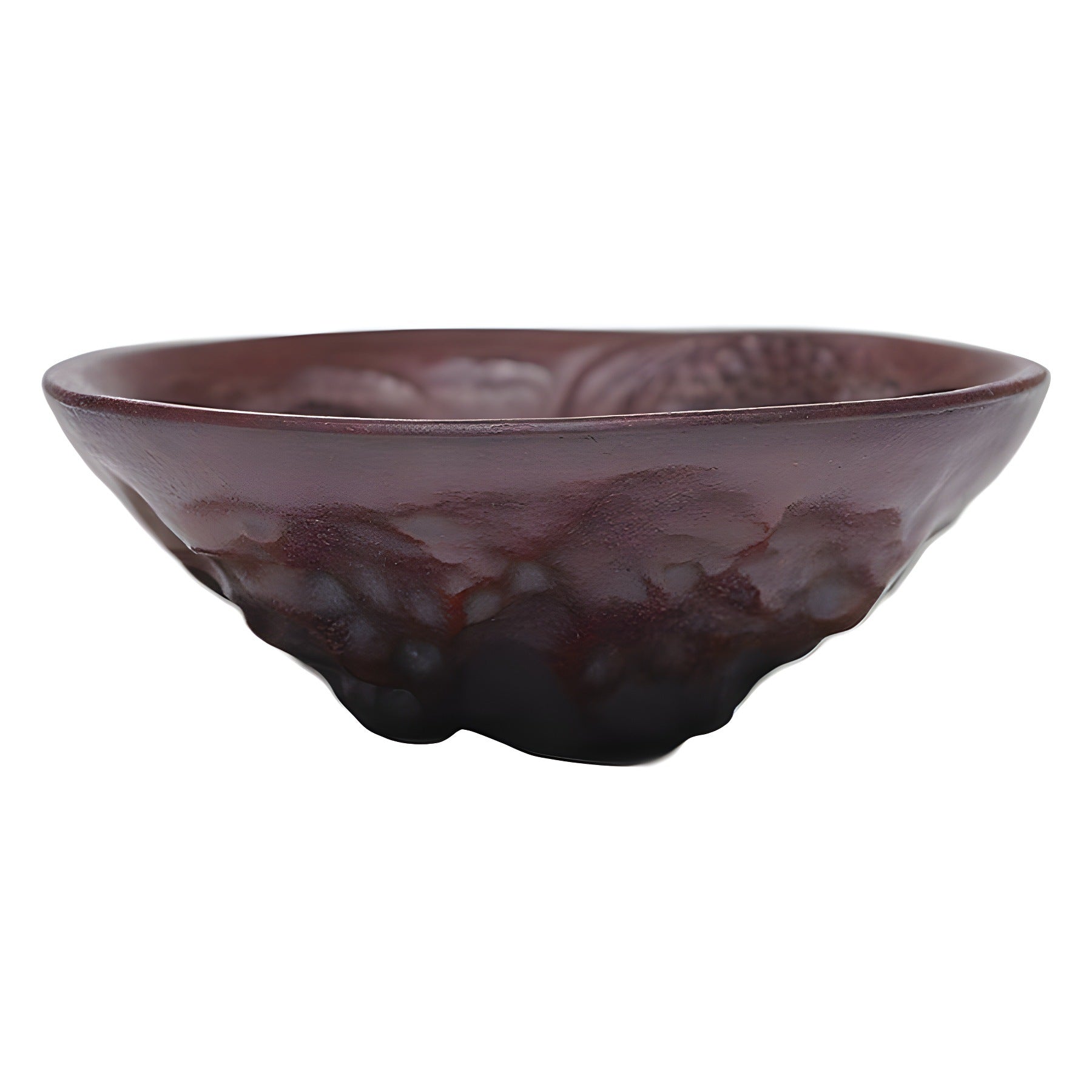 Handmade Purple Zisha Clay Dragon Cup - Kongfu Tea Cup - 60ml Capacity