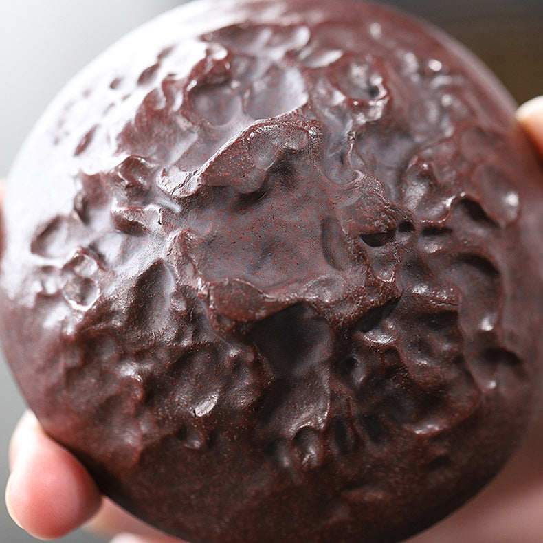 Handmade Purple Zisha Clay Dragon Cup - Kongfu Tea Cup - 60ml Capacity