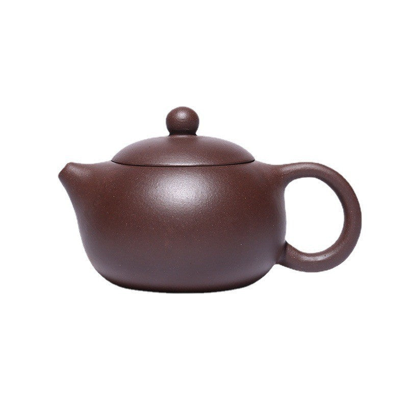 Authentic Yixing Zisha Purple Clay Mini Teapot, Xishi Style, 180ml Capacity