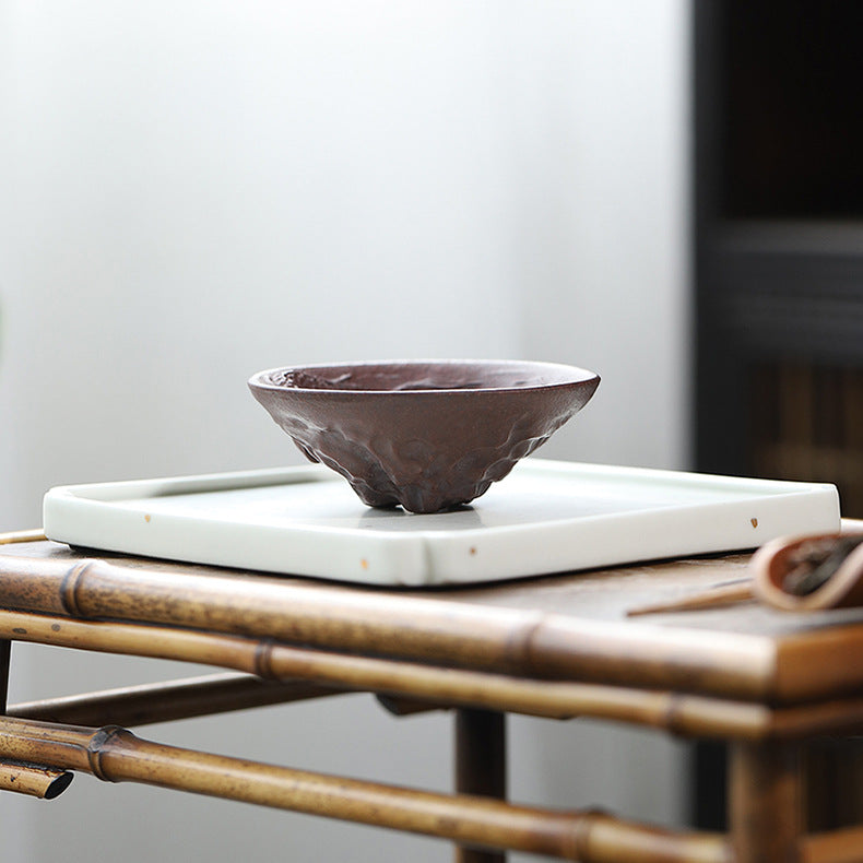 Handmade Purple Zisha Clay Dragon Cup - Kongfu Tea Cup - 60ml Capacity