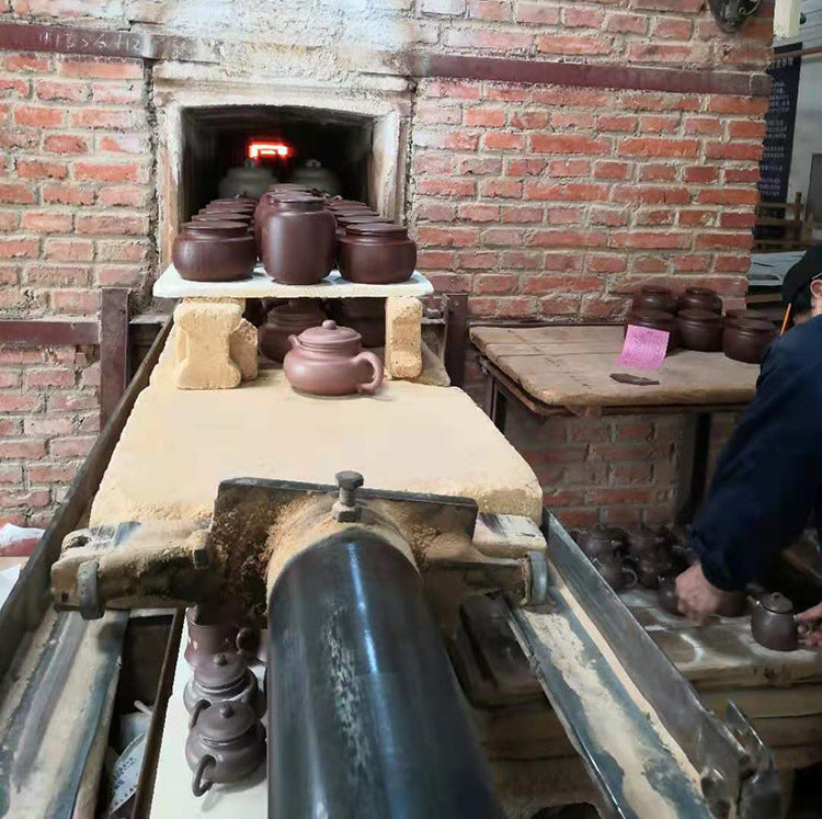 Handmade Zisha Purple Clay Bamboo Lid Teacup, 450ml Capacity