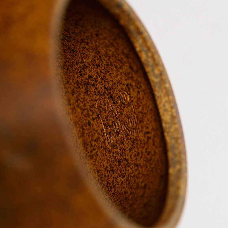 Yixing Handmade Yellow Clay Zisha Teapot with Floral Appliqué, 320ml Large Capacity