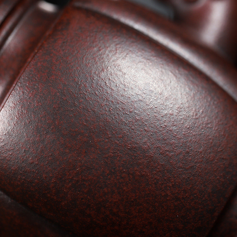 Handmade Yixing Zisha Purple Clay Teapot  "Phoenix Dancing in the Sky", 350ml Capacity