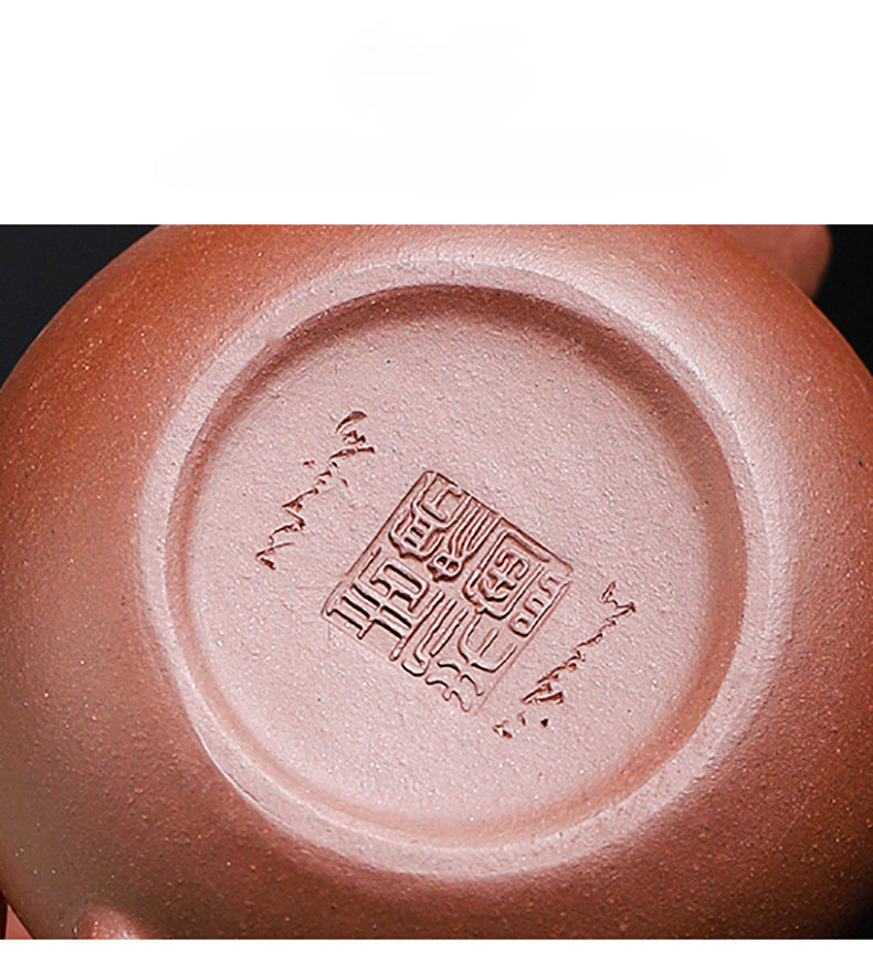Handmadet Yixing Purple Zisha Clay Teapot, 120ml Capacity