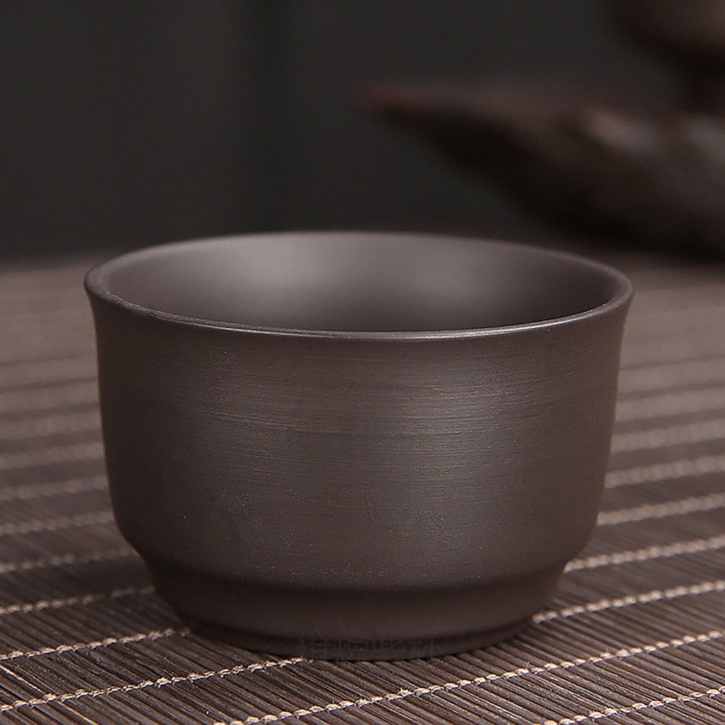 Pairs of Handmade Chinese Zisha Purple Mud Medium Size Tea Cup Combo